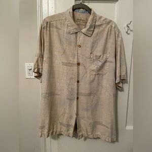 Tommy Bahama Hawaiian lounge shirt.